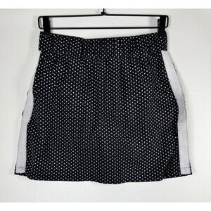 T by Talbots Skort XS Black White Polka Dot Stretch Active Golf Tennis Preppy